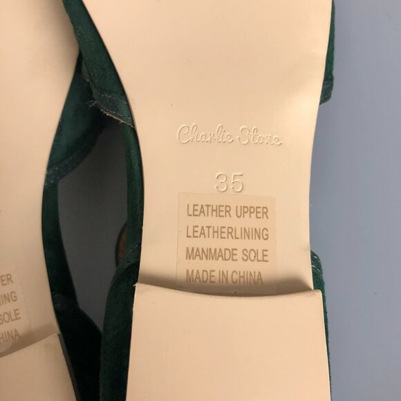 BNWT Charlie Stone 50's Serpente Flats in Emerald Green Size 35 EU - Picture 12 of 14